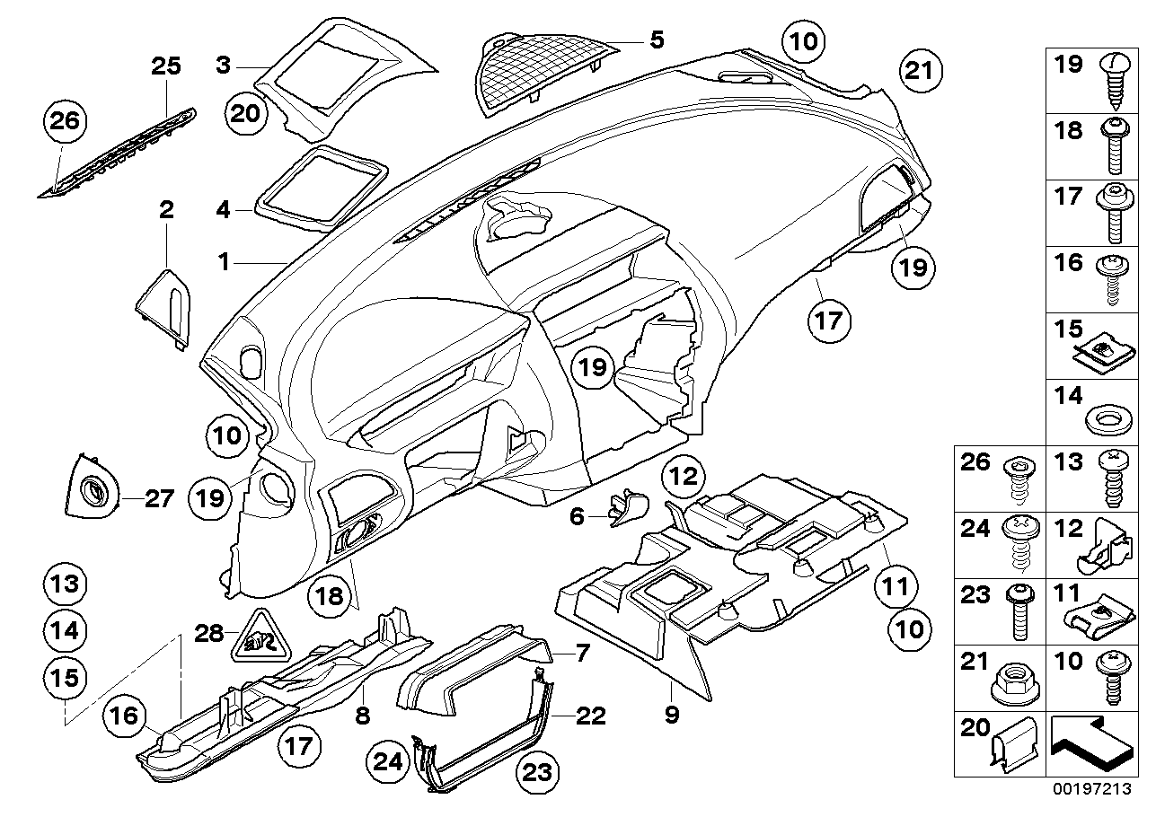 BMW 51-45-7-899-734 Holder Frame