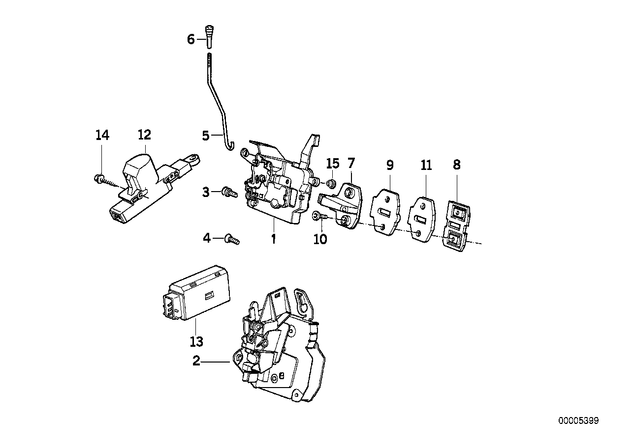 BMW 51-21-1-946-391 Lever Left