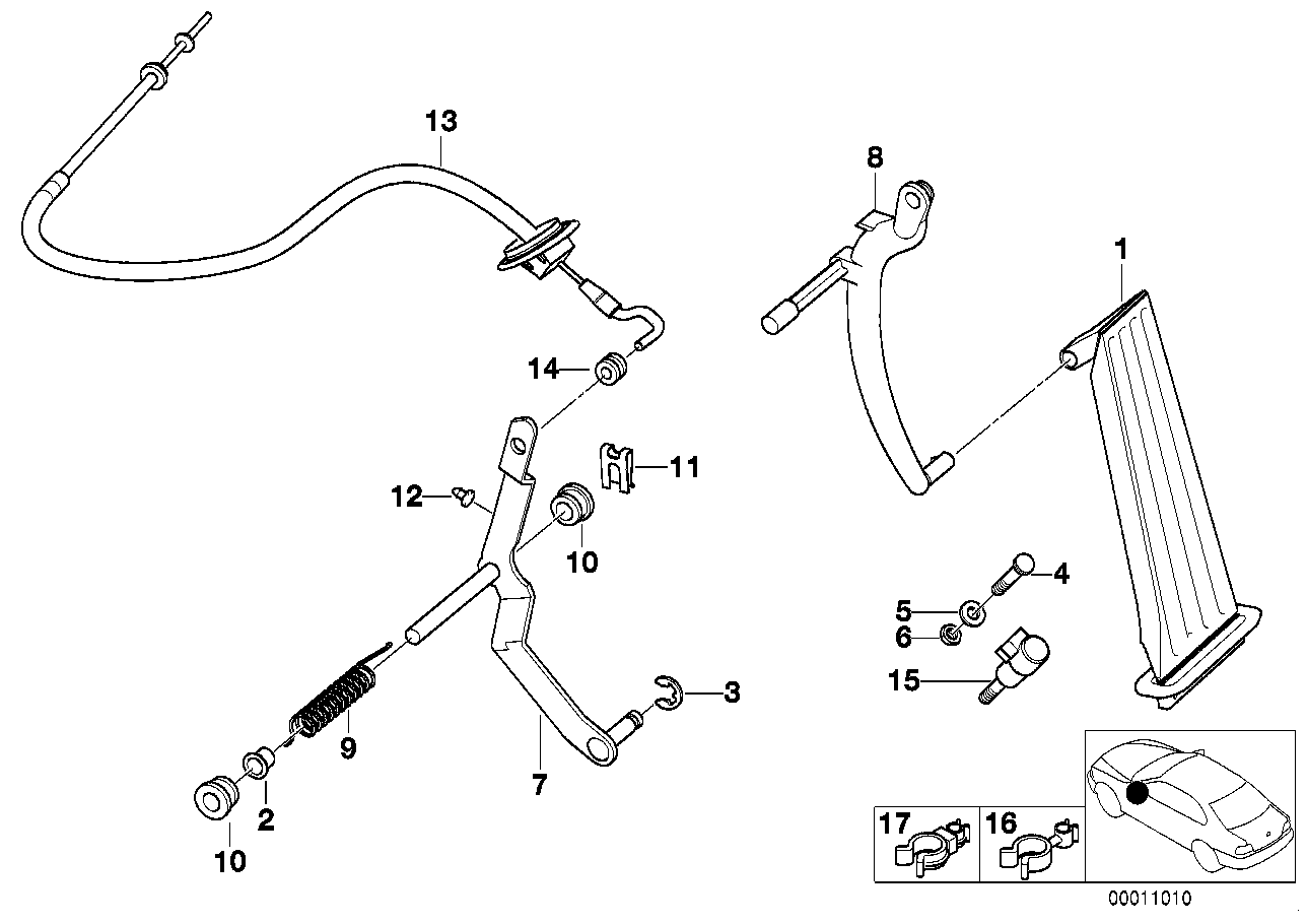BMW 13-31-1-717-075 Tandem Clamp