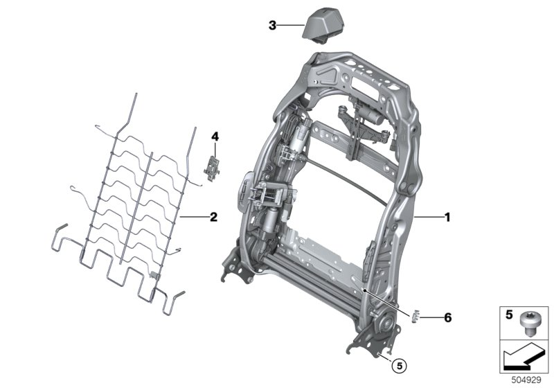BMW 52-10-7-469-867 TRAY, LEFT