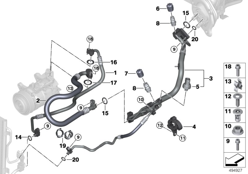 BMW 64-50-9-206-053 Dual Clip