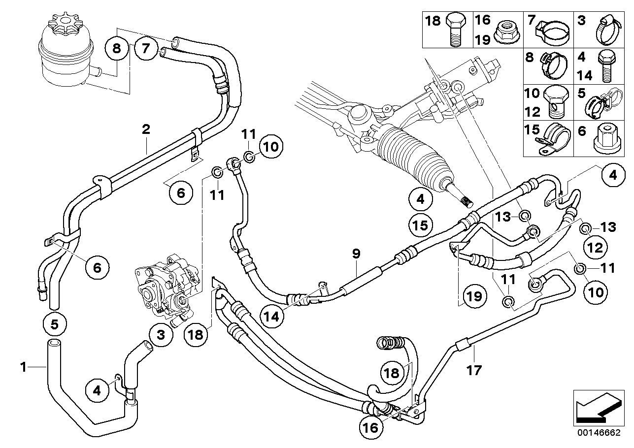 BMW 32-41-2-282-993 Spring Clip