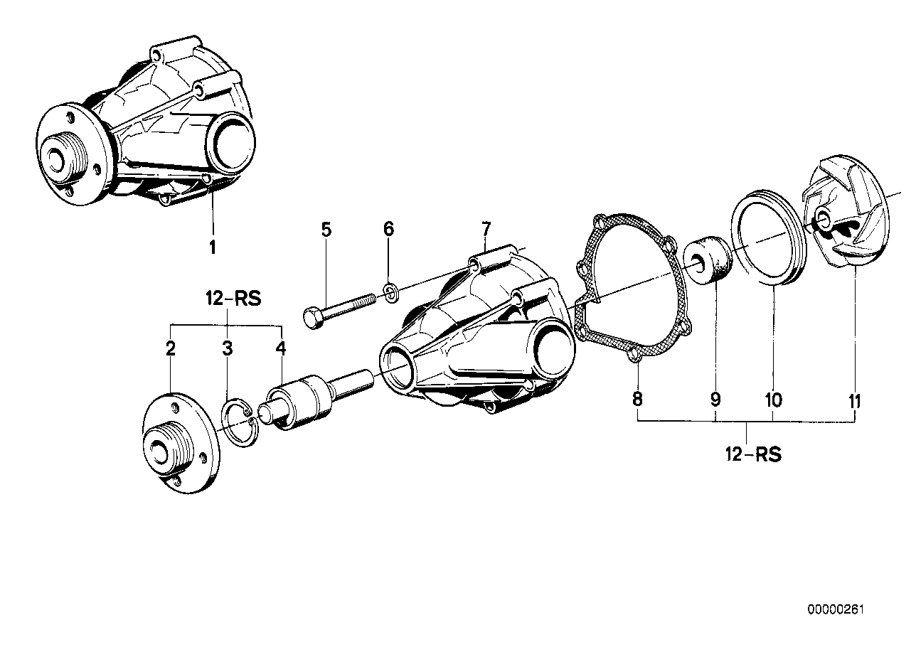 BMW 11-51-1-707-192 Water Pump