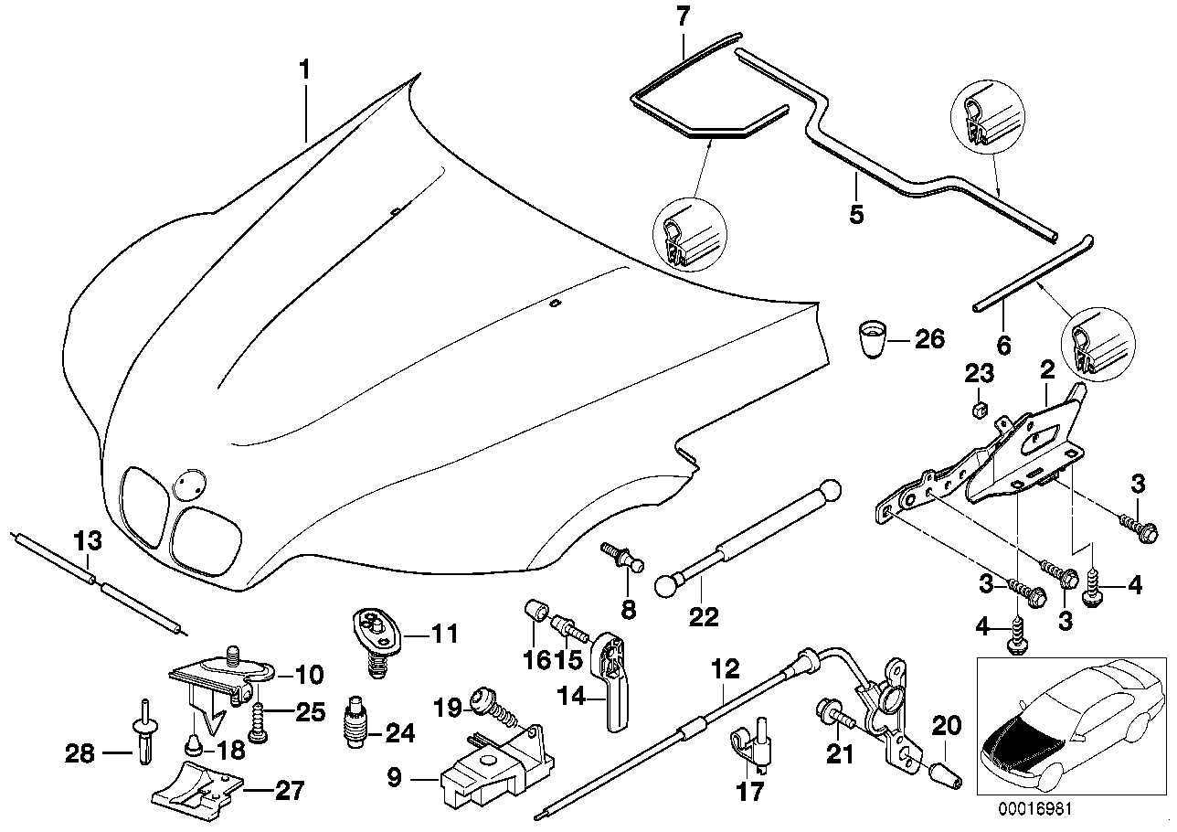 BMW 51-12-8-123-279 Expanding Rivet