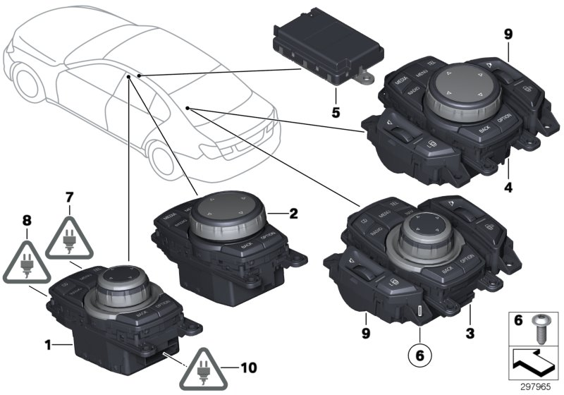 BMW 61-13-6-931-920 Socket Housing