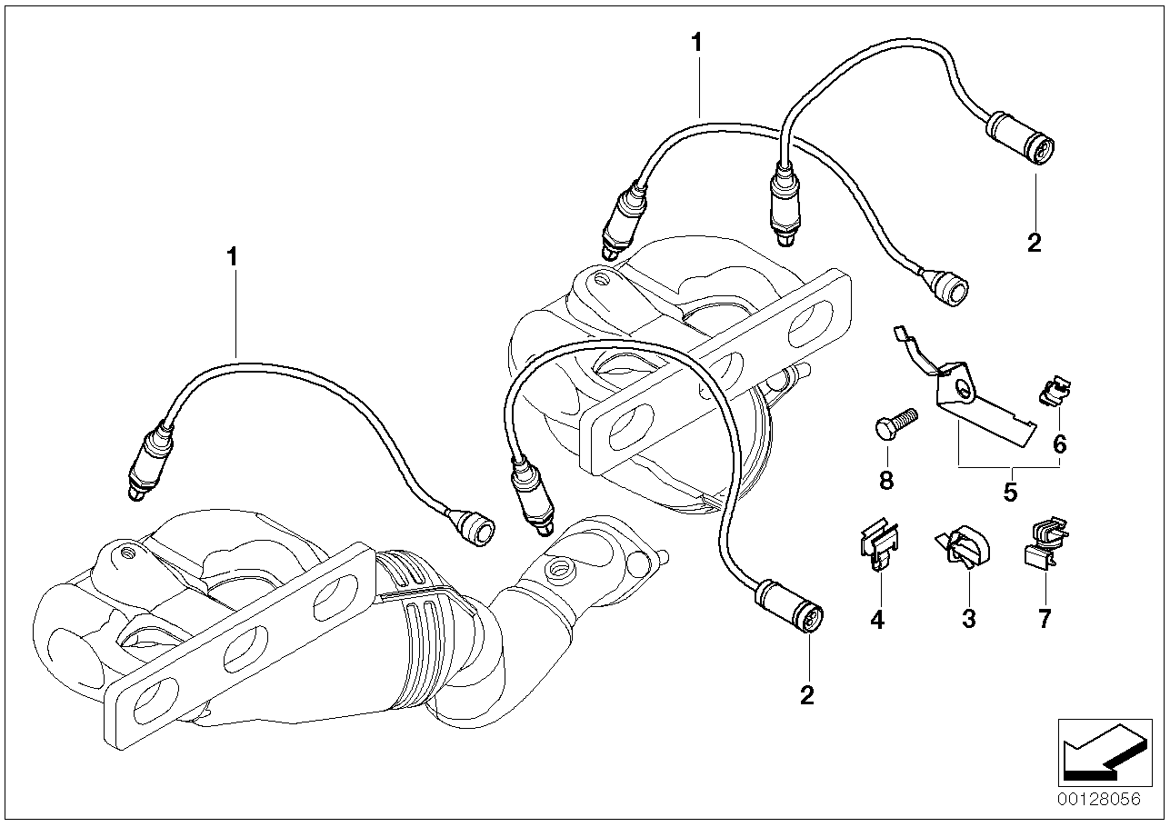 BMW 11-78-7-506-204 Bracket For Lambda Probe Cable