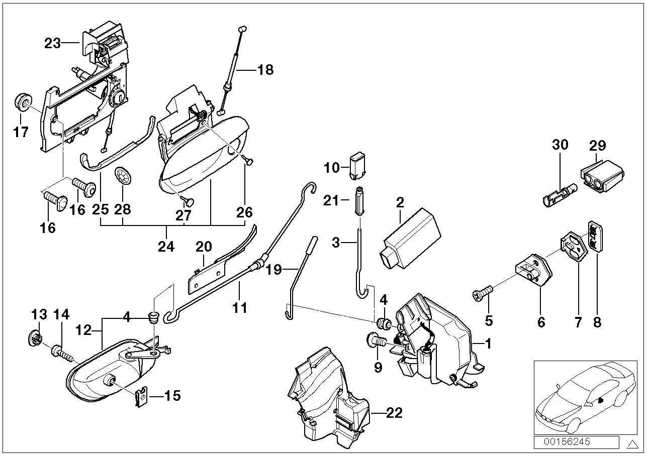 BMW 61-13-1-378-110 Socket Housing, Black