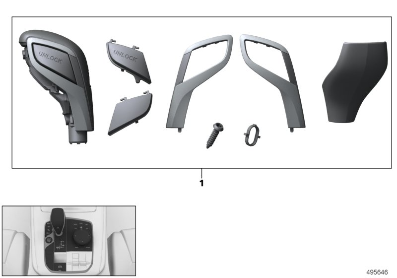 BMW 61-31-9-475-055 Repair Kit Gearshift Lever K