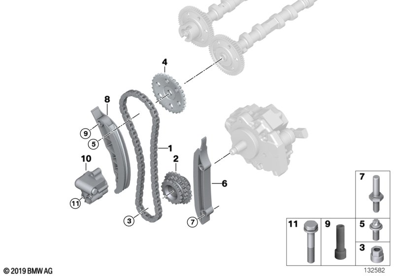BMW 11-31-7-806-351 Bearing Bolt