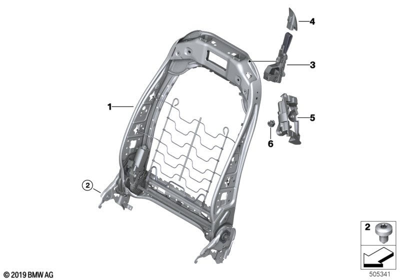 BMW 52-10-7-443-303 COVER, RELEASE LEFT