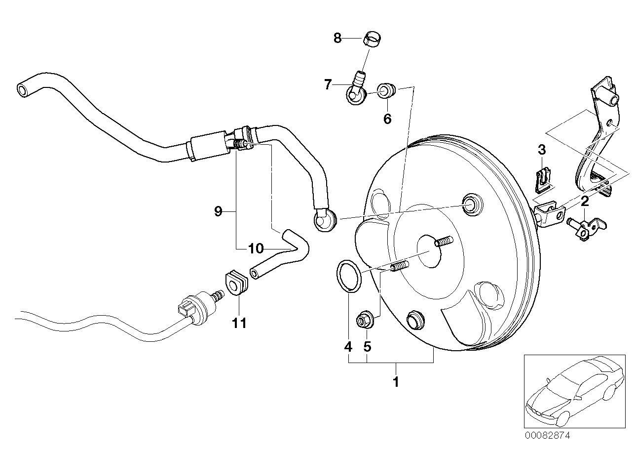 BMW 11-61-7-831-473 Sucking Jet Pump With Lines