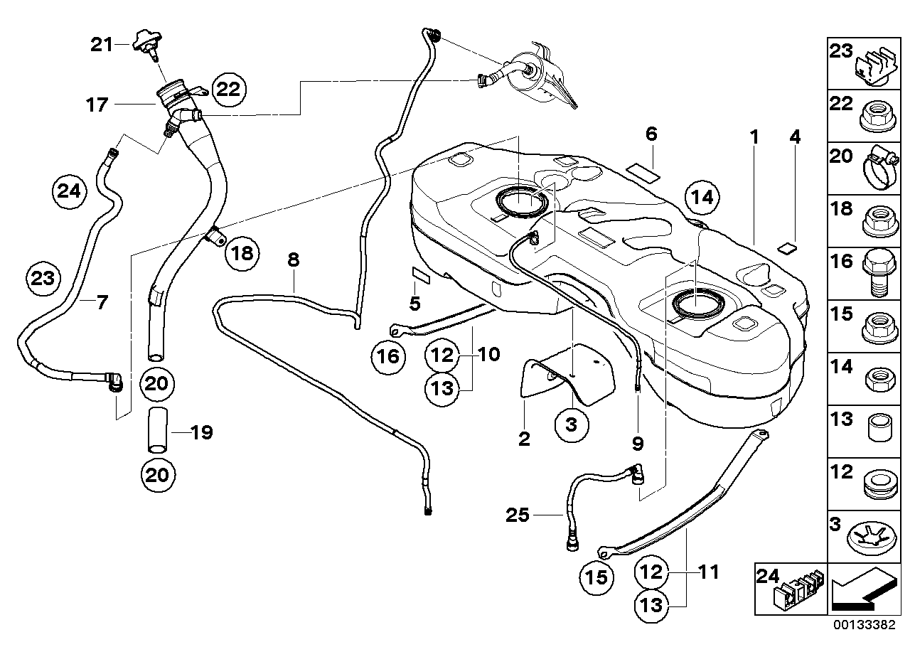 BMW 16-11-6-762-461 Damping Strip