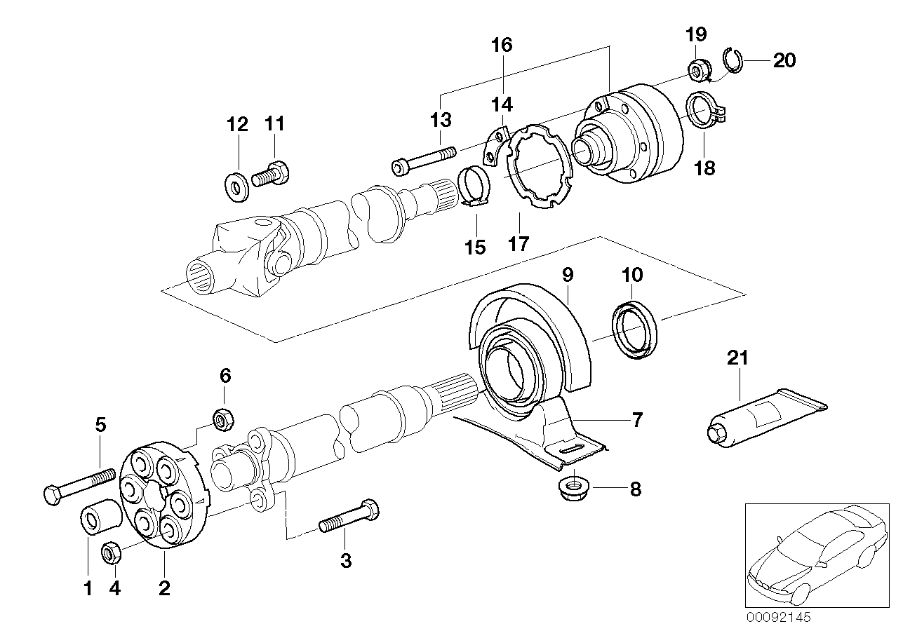 BMW 26-11-7-540-333 Hex Bolt