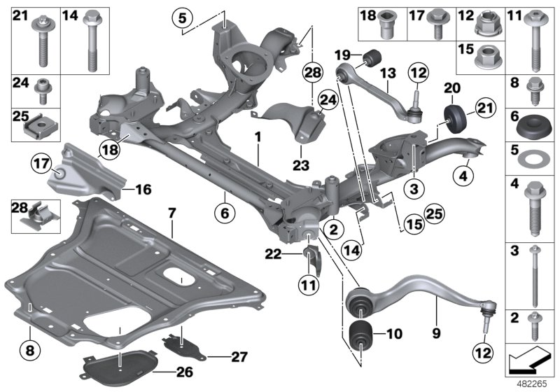 BMW 31-10-6-870-074 Crash Lever, Right