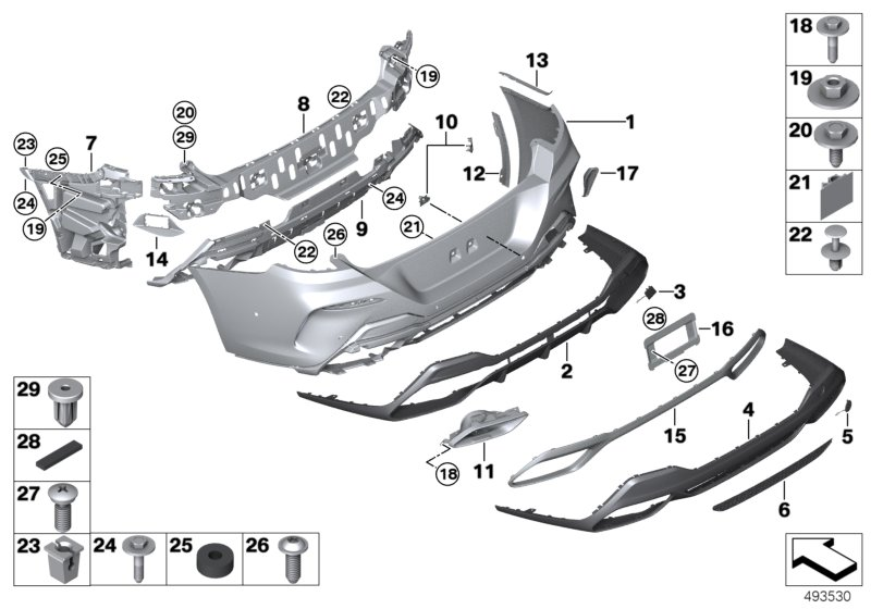 BMW 51-12-8-077-463 Cover, Towing Eye, Primered