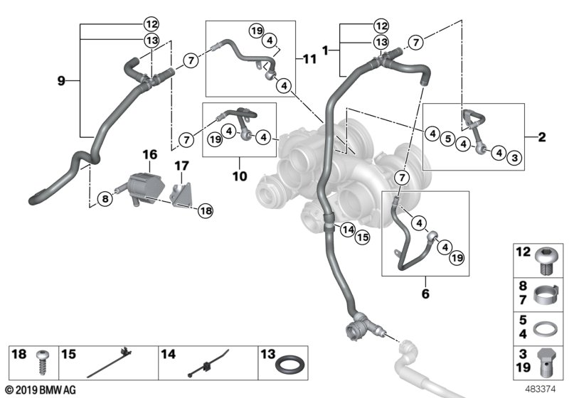 BMW 11-51-7-629-917 Coolant Water Pump Part