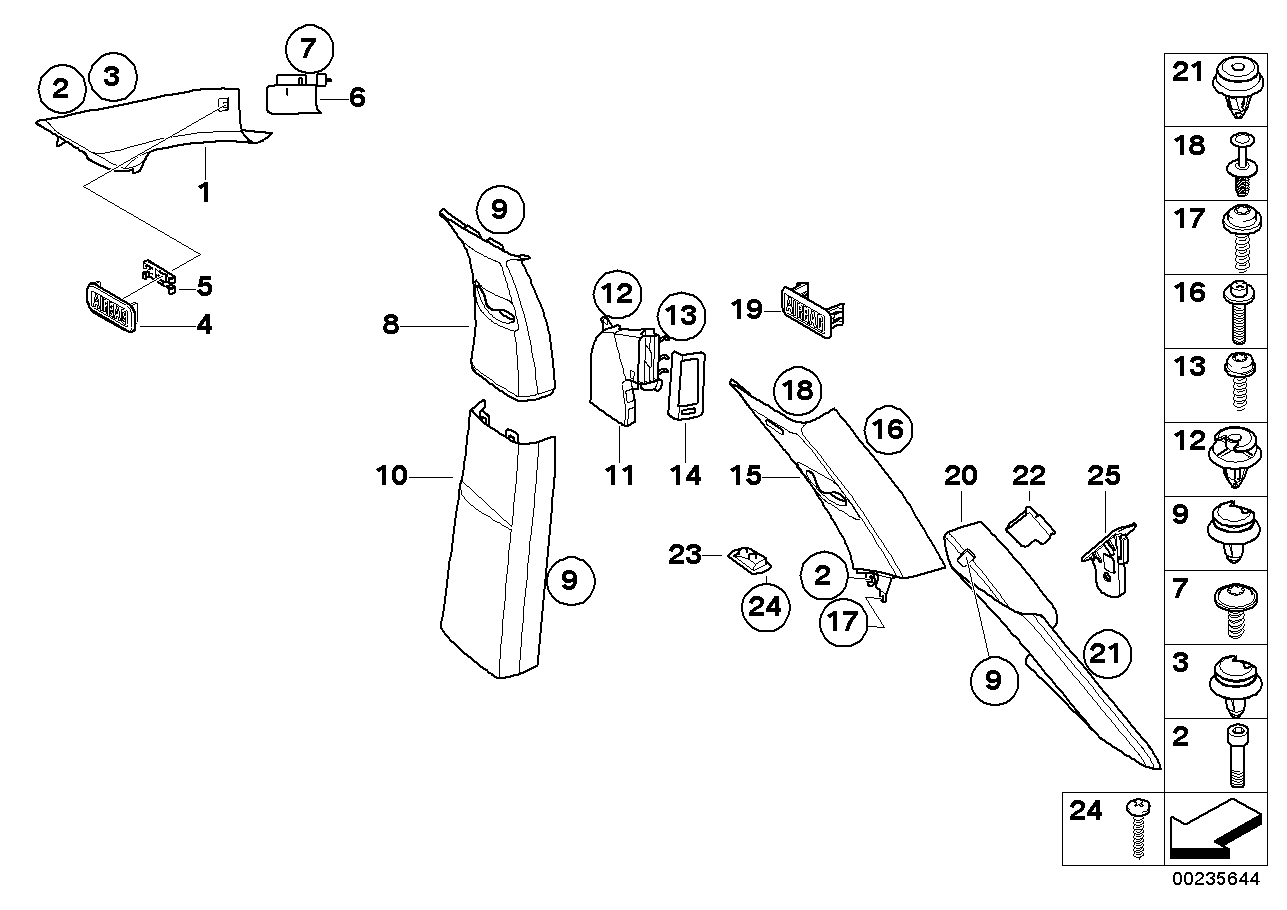 BMW 07-11-9-905-823 Screw, Self Tapping