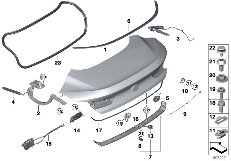 BMW 51-76-7-417-258 DRIP RAIL