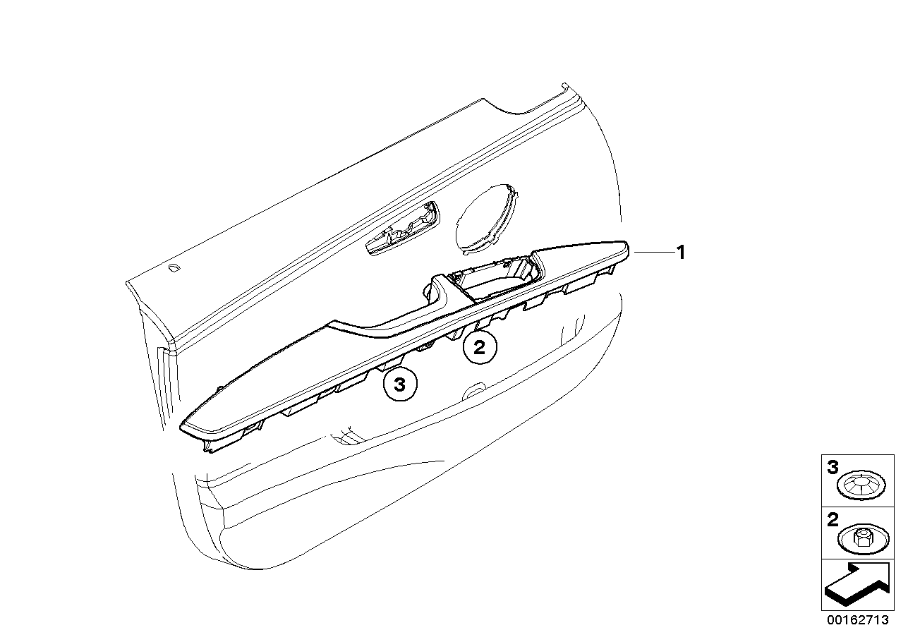 BMW 51-41-9-146-029 Armrest, Front Left