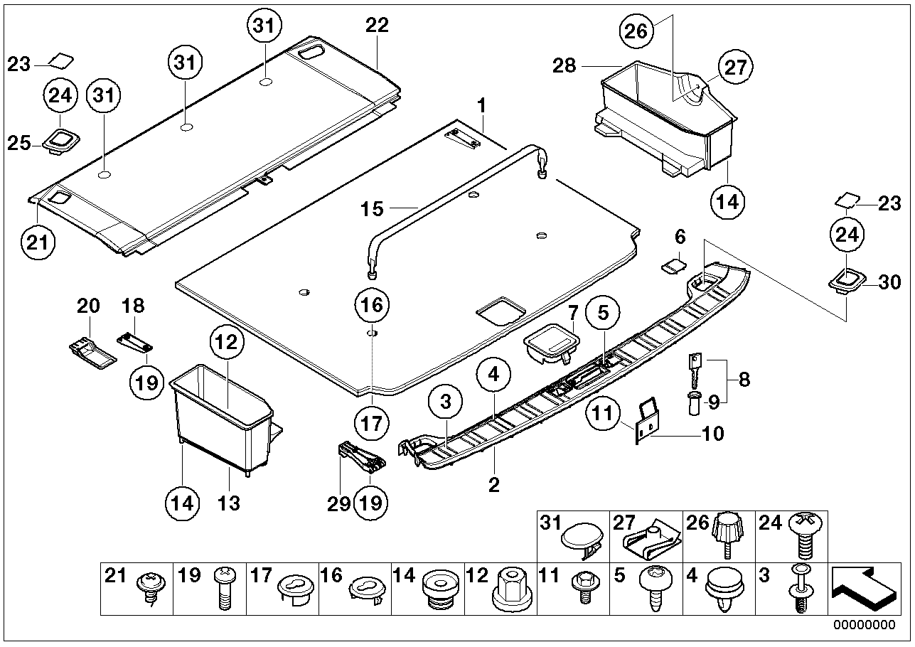 BMW 51-47-8-238-918 Fillister Head Screw