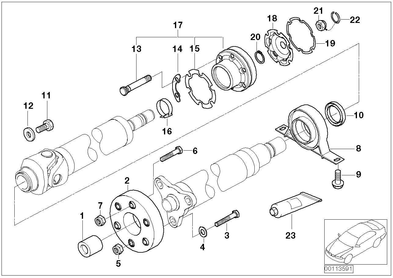 BMW 26-11-7-537-777 Hex Nut With Ribs