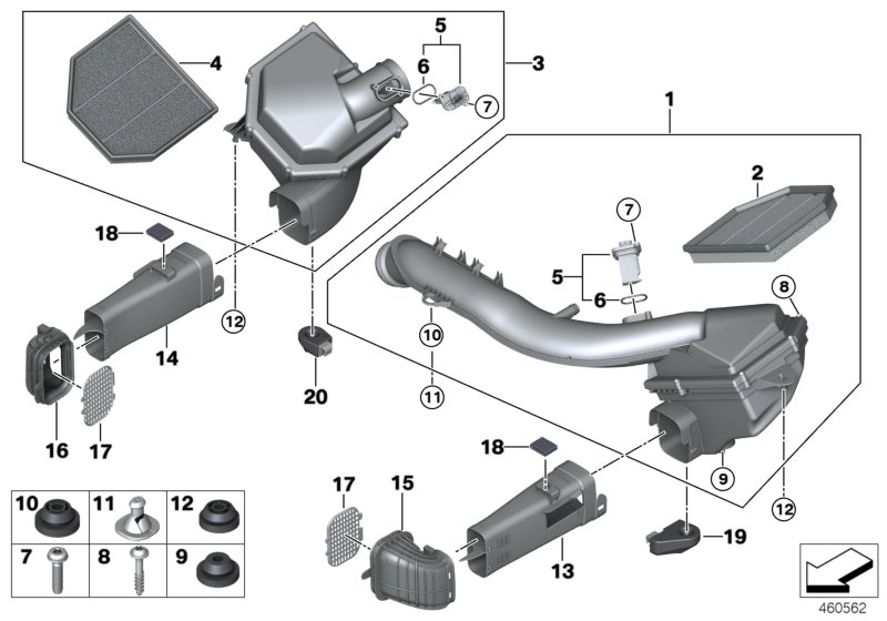 BMW 51-74-8-062-549 Support Bottom
