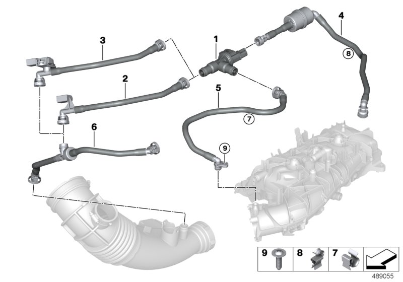 BMW 13-90-9-895-921 TUBING SUPPORT