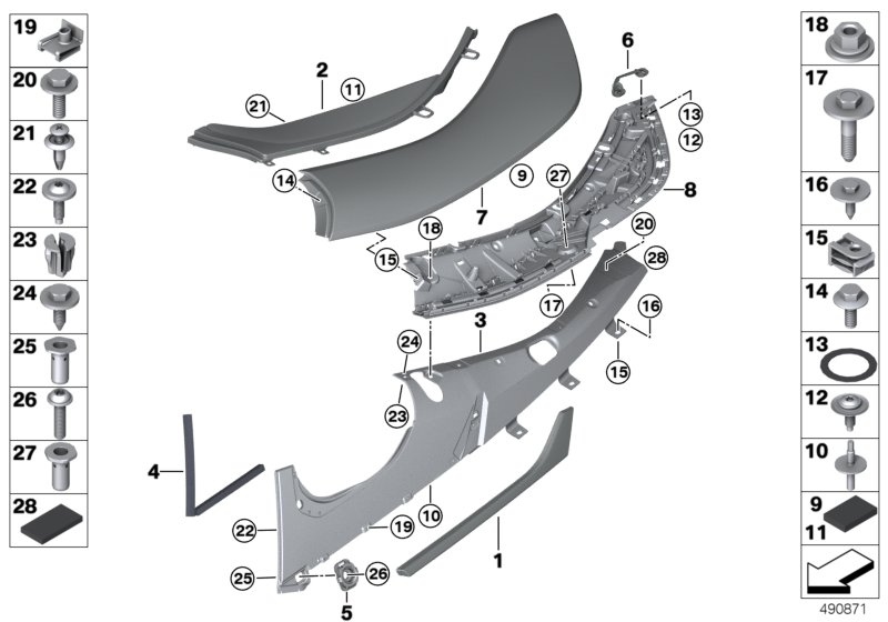 BMW 07-14-7-487-388 ADJUSTING SCREW