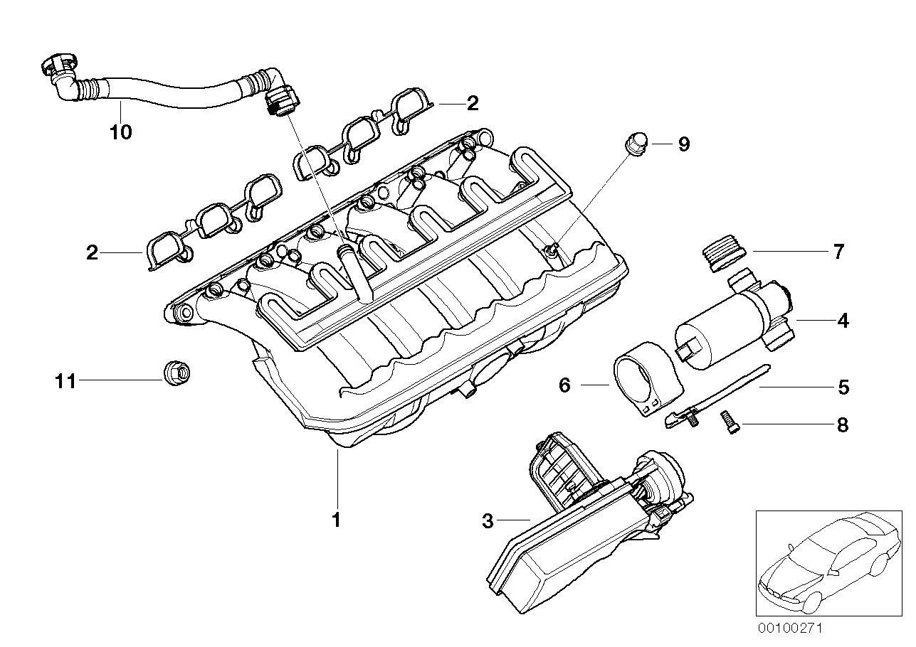 BMW 11-61-7-522-147 Torx-Bolt With Washer