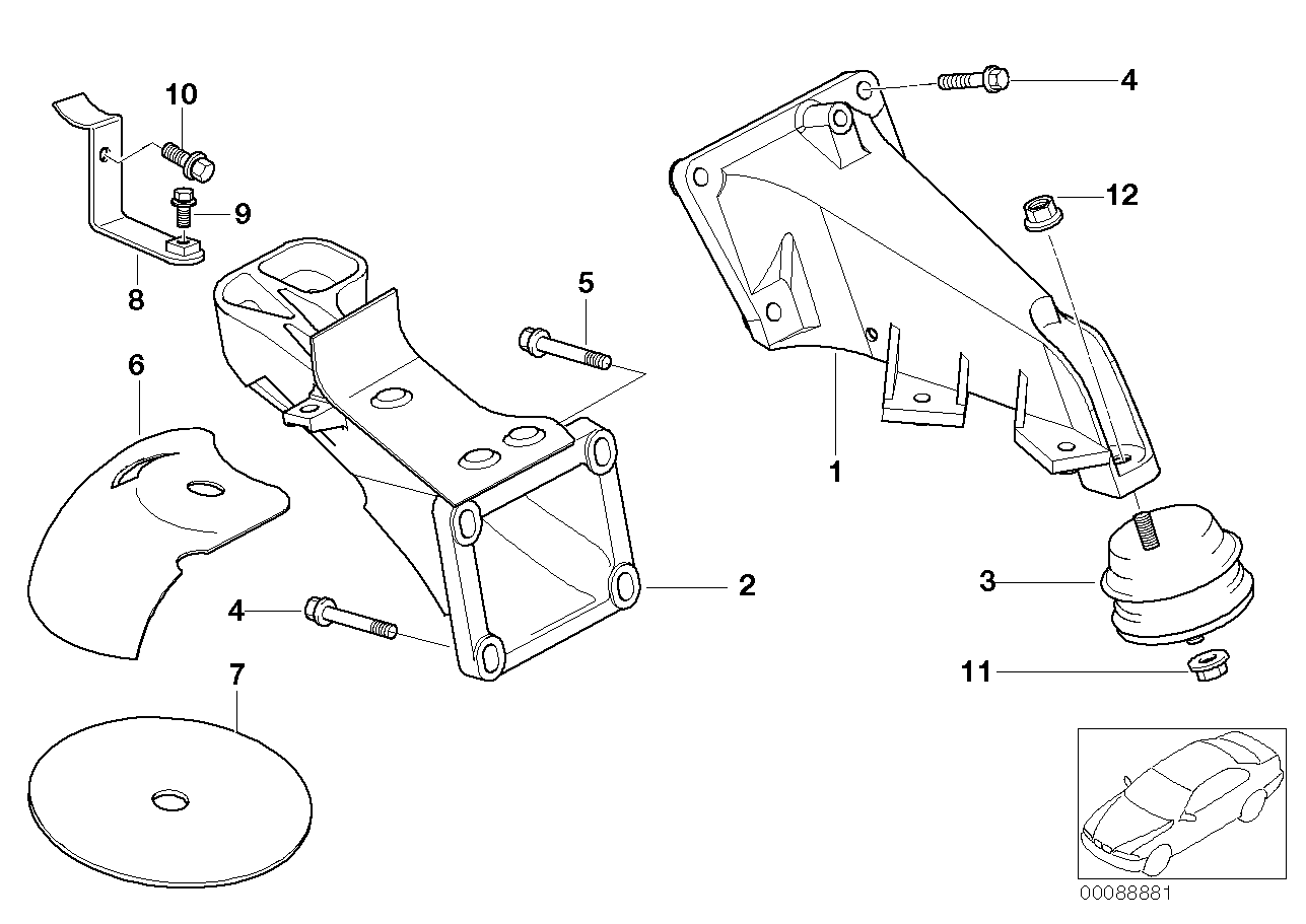 BMW 22-11-6-779-973 Flange Nut