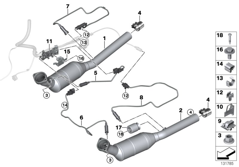 BMW 11-78-7-506-855 Bracket For Connector Housing