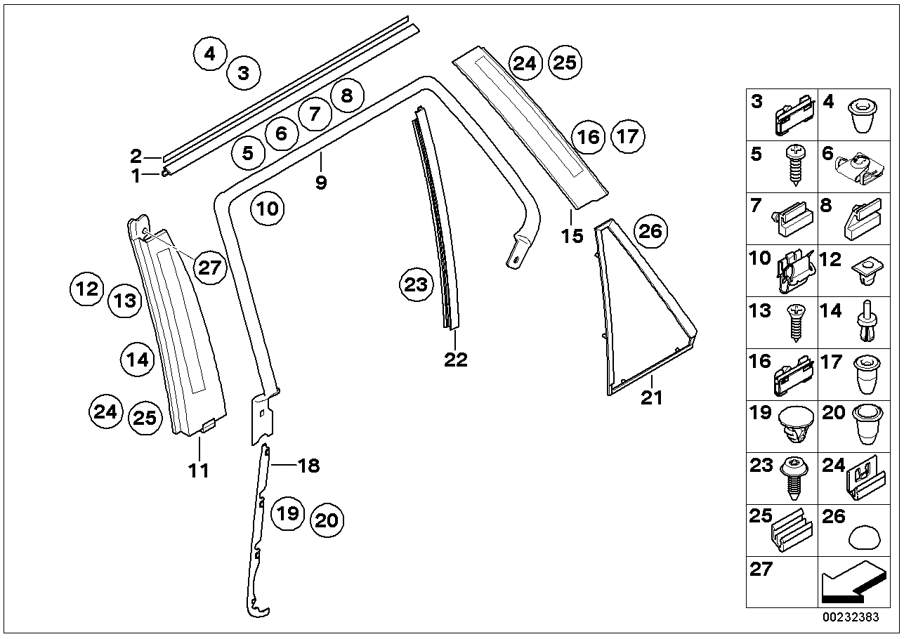 BMW 51-32-8-239-496 Clamp