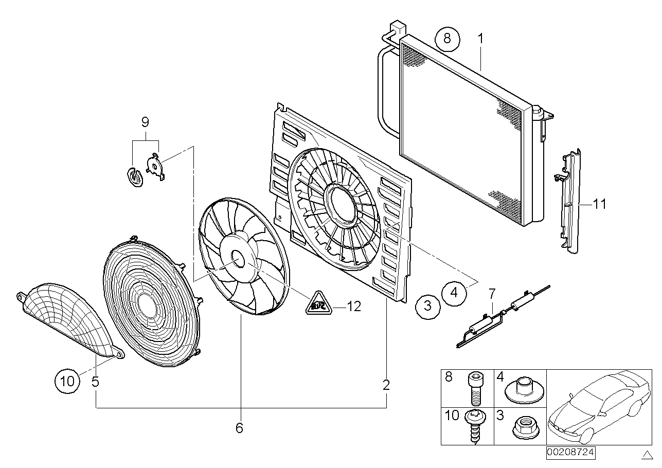 BMW 61-13-8-367-076 Universal Socket Housing Uncoded