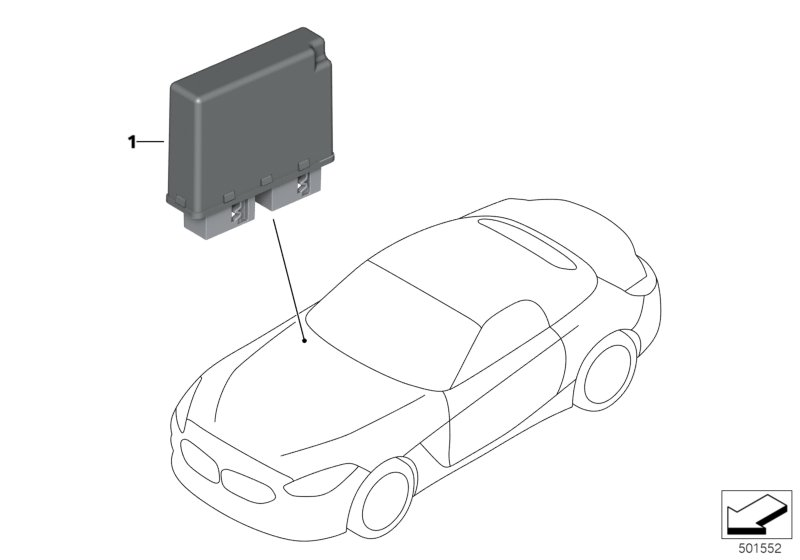 BMW 66-20-9-269-960 CONTROL UNIT ULTRASONIC SENS