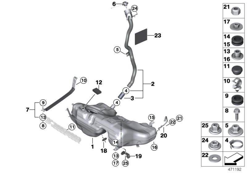 BMW 16-11-7-339-270 Rubber Element