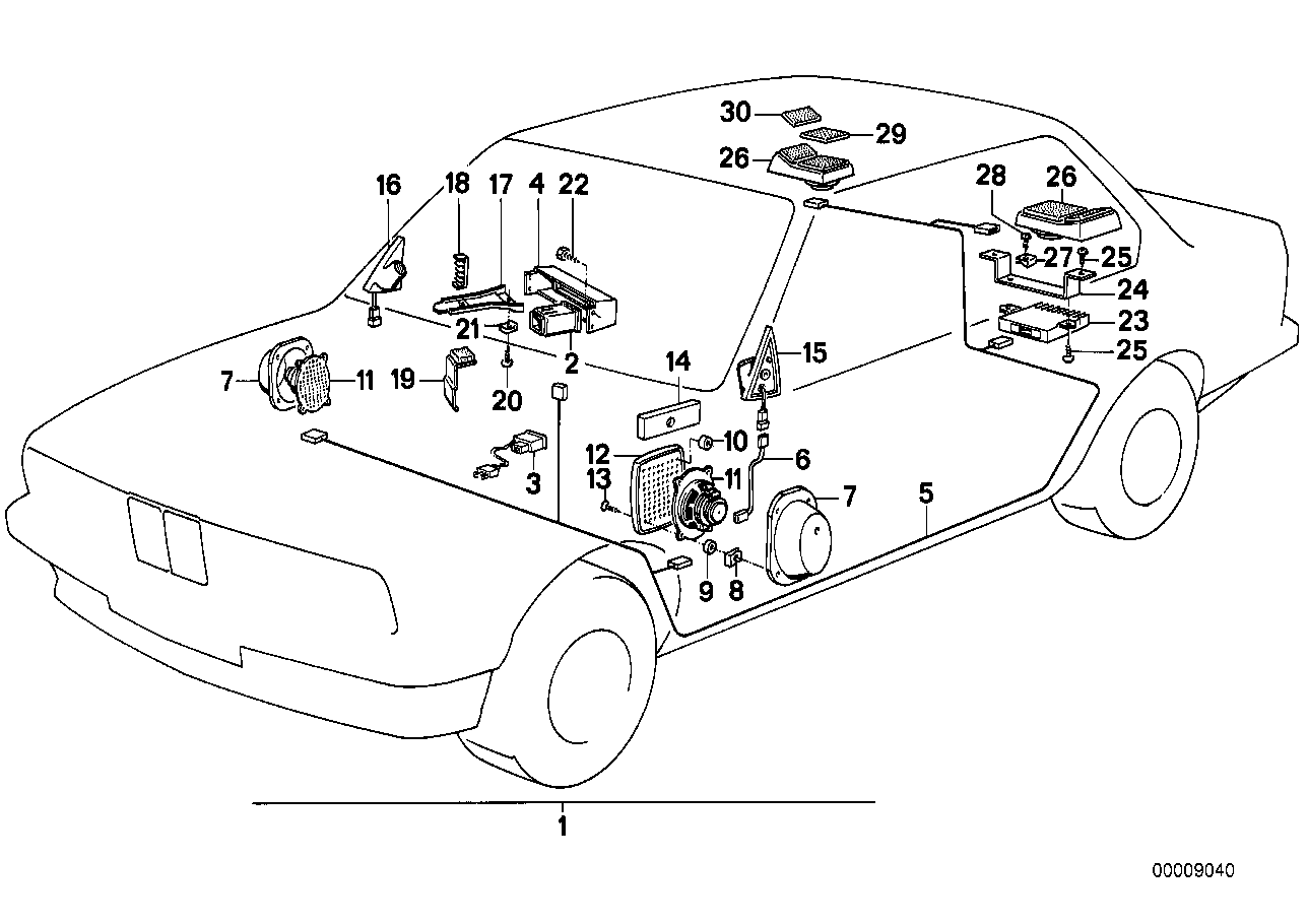 BMW 65-12-1-380-533 Holder