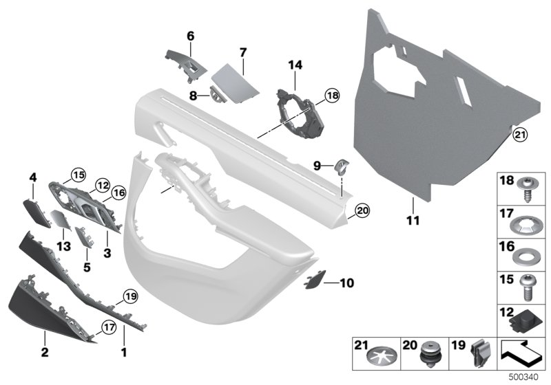 BMW 07-14-9-352-259 AXIAL SECURING CLIP