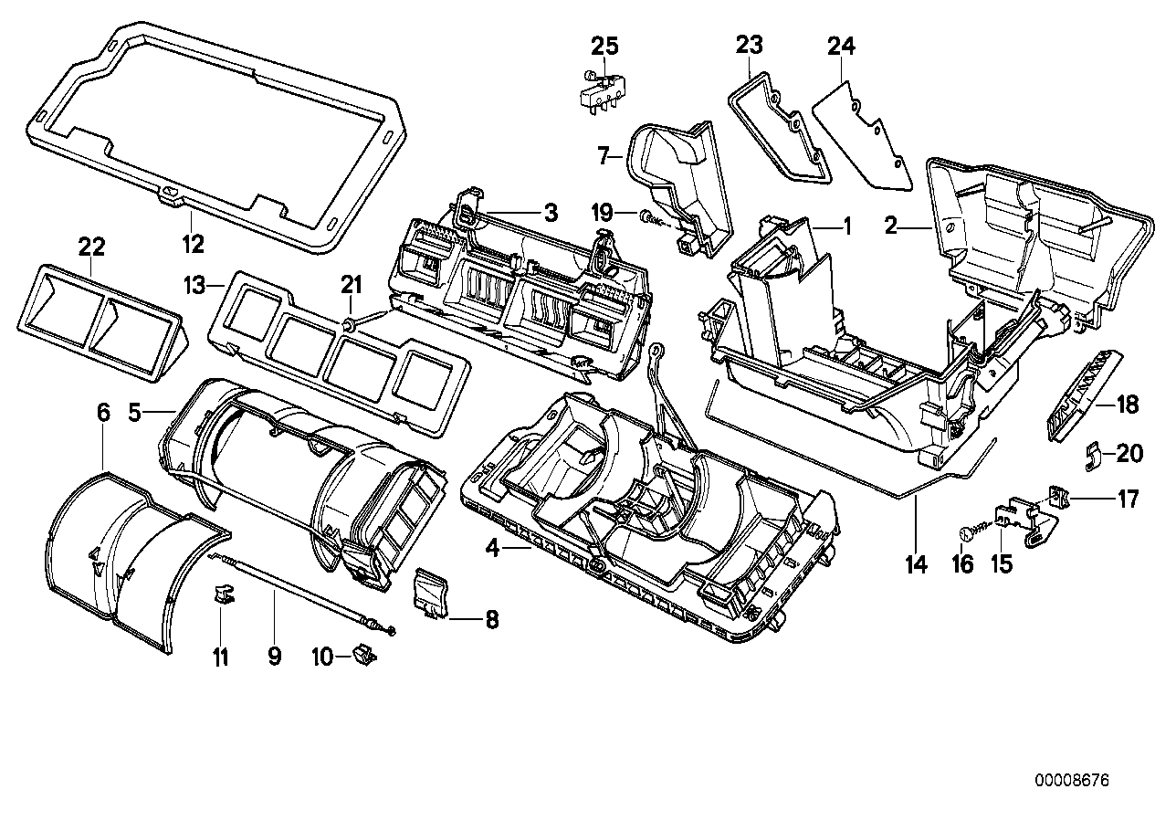 BMW 64-11-8-351-170 Sealing Frame