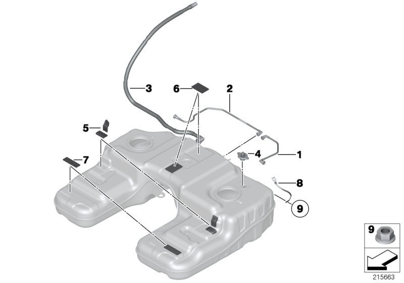 BMW 16-11-7-203-687 Breather Line