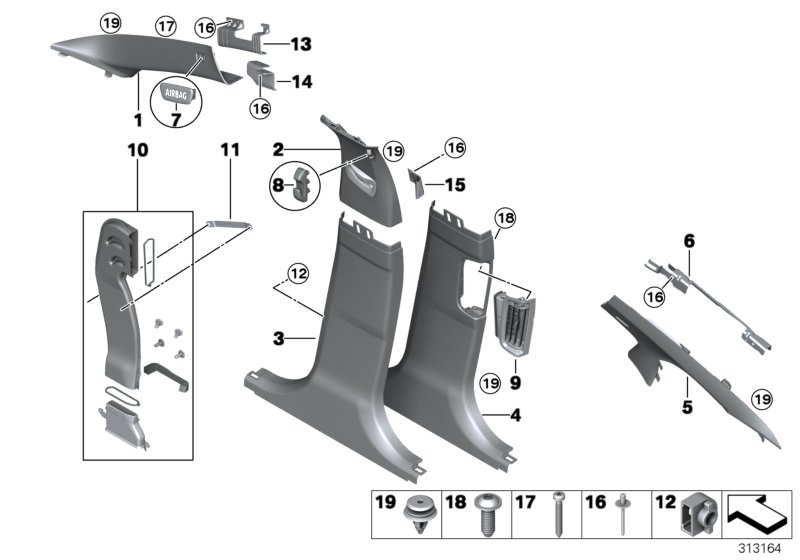 BMW 51-43-7-233-627 Coat Hook