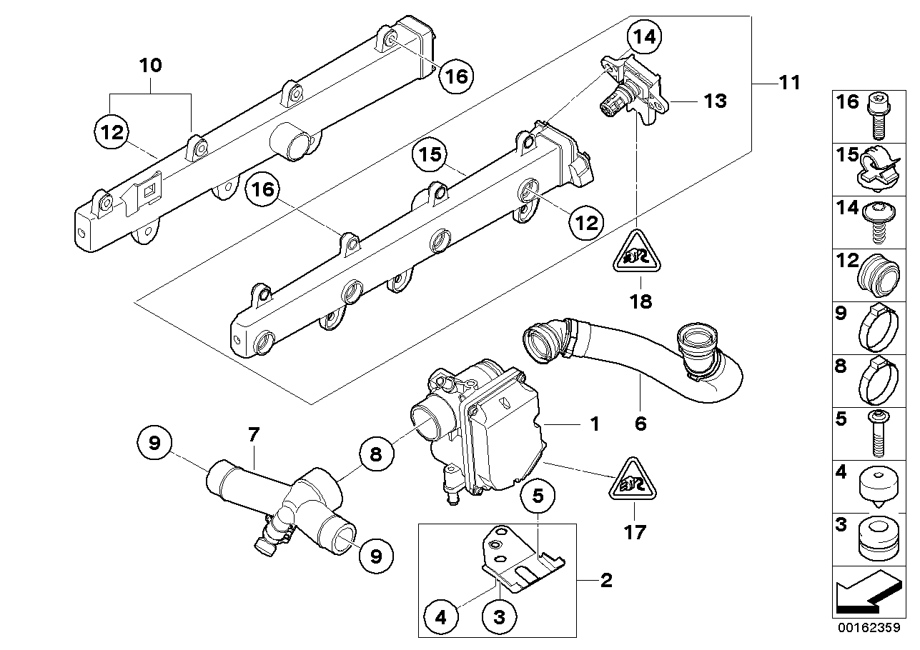 BMW 13-41-7-838-511 Clamp