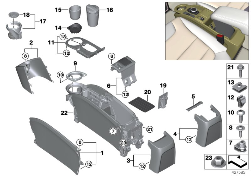 BMW 51-16-9-283-144 Support For Ball Of Hand