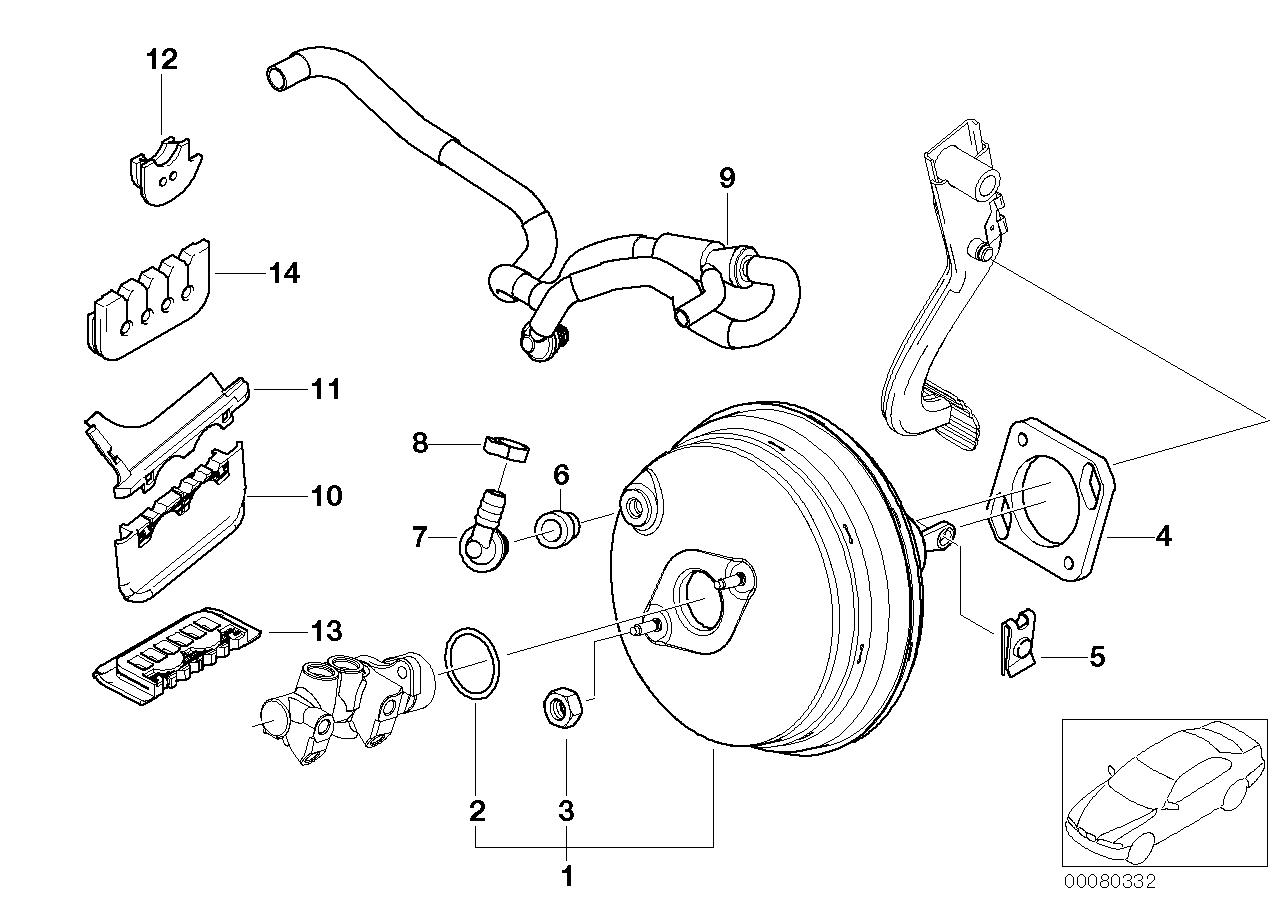 BMW 11-61-7-831-663 Sucking Jet Pump With Lines