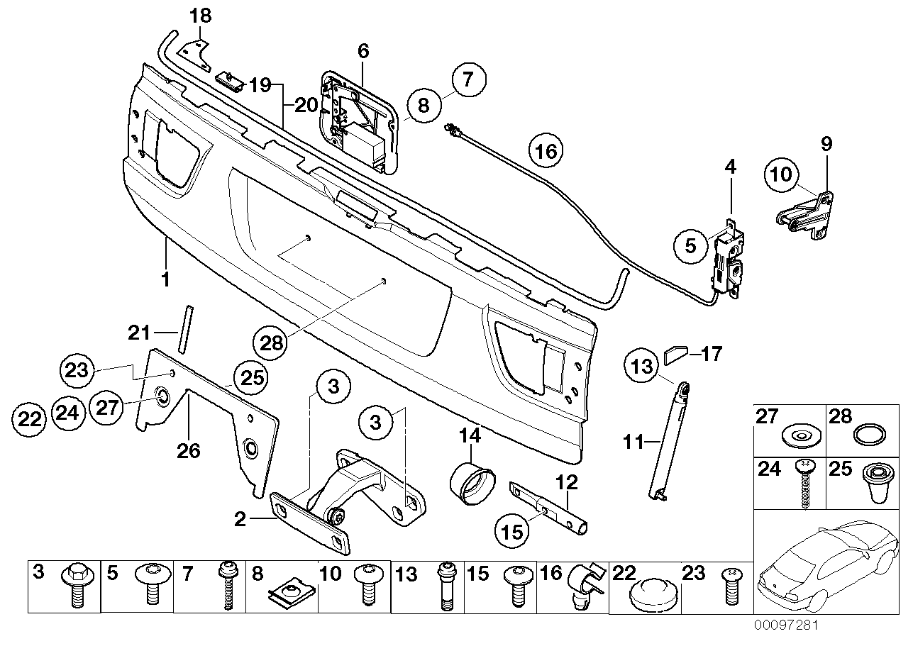 BMW 51-24-8-266-537 Torx Bolt