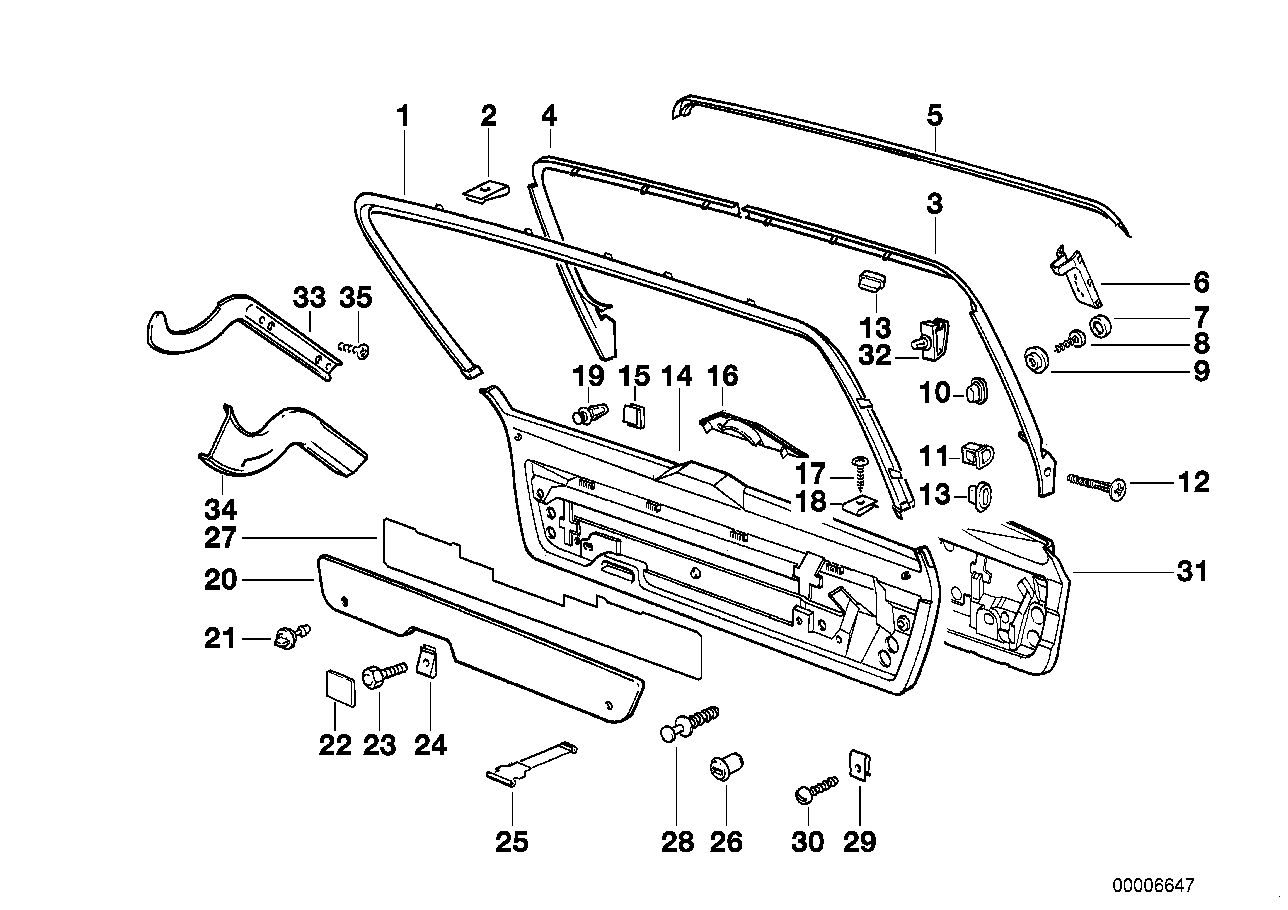 BMW 61-13-8-355-134 Cable Clip
