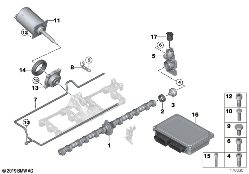 BMW 07-12-9-905-262 Isa Screw With Washer