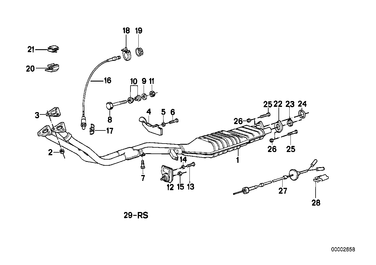 BMW 11-78-1-721-039 Lambda-Probe Bracket