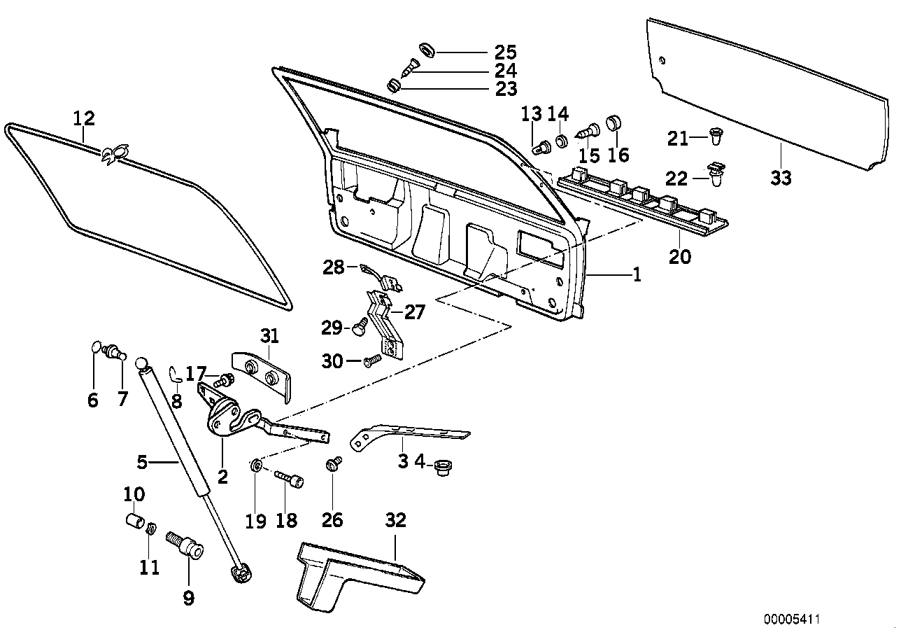 BMW 51-31-8-149-743 Bar Left