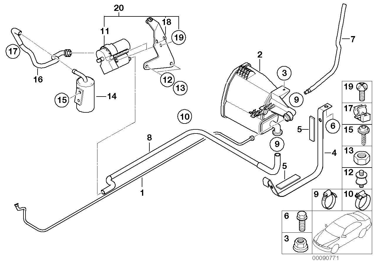 BMW 17-12-7-634-089 Hose Clamp