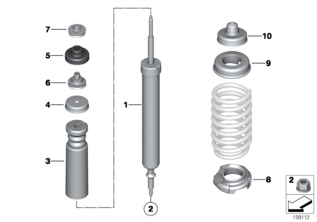 2007 BMW 328i Additional Damper, Rear Diagram for 33506773628